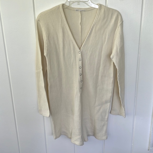 Zara Pants - Zara - small beige waffle knit romper, 1 piece